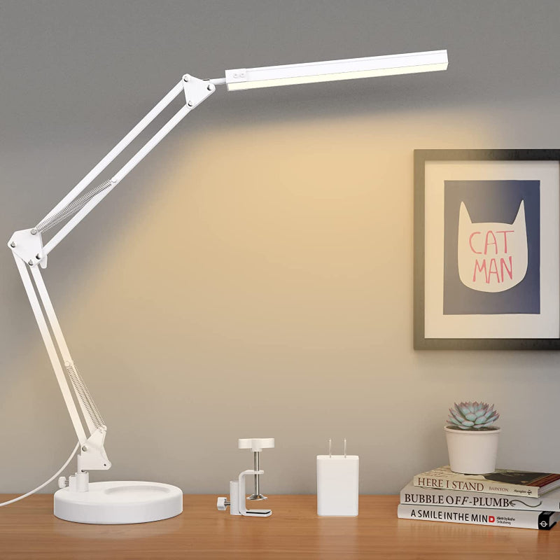 Lampa Biurkowa LED - Lampa Biurkowa z Uchwyt i Ruchomym Ramieniem