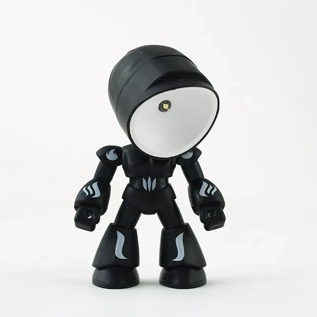 RoboGlow – Urocza Lampa Biurkowa w Kształcie Robota z LED do Pokoju Dziecięcego i Biura