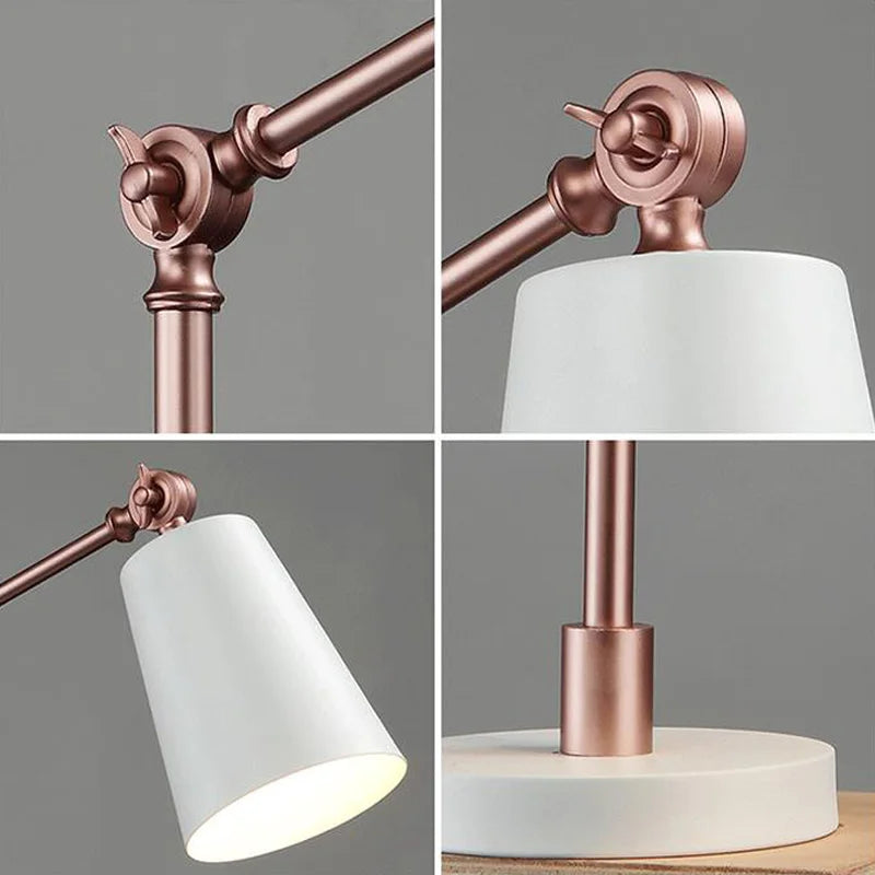 MonoGlow - Nowoczesna Lampa Stołowa LED z Obrotowym Ramieniem | Minimalistyczny Design