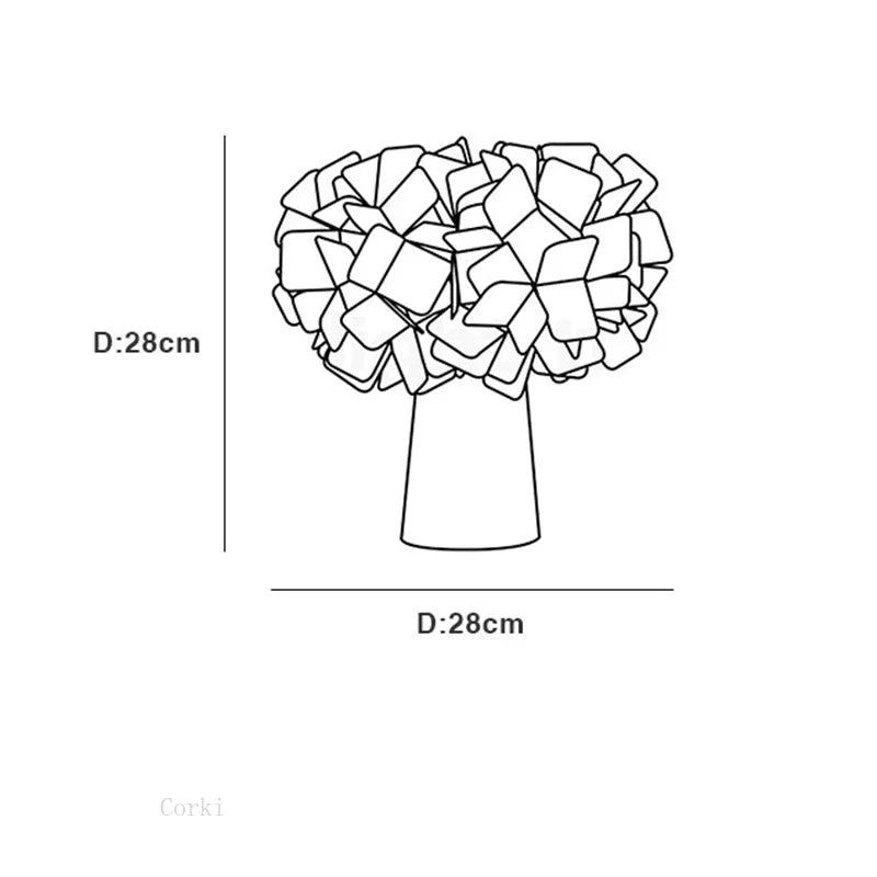 LumiBloom – Dekoracyjna Lampa Stołowa LED o Unikalnym Designie
