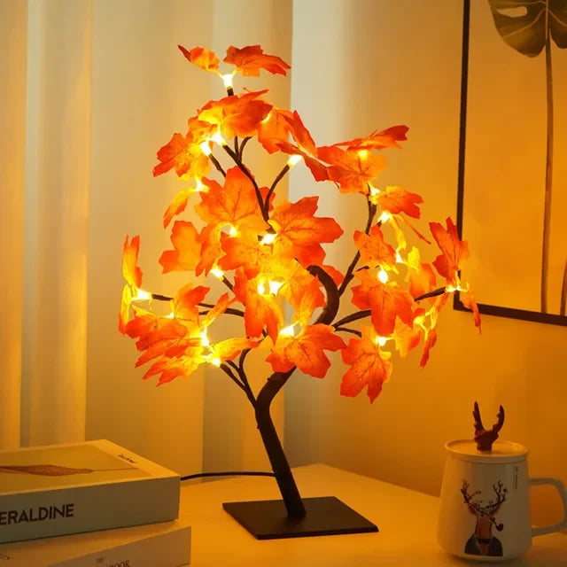 LumiTree - LED Lampa Stołowa w Kształcie Drzewa – Nastrojowe Oświetlenie Dekoracyjne do Salonu i Sypialni
