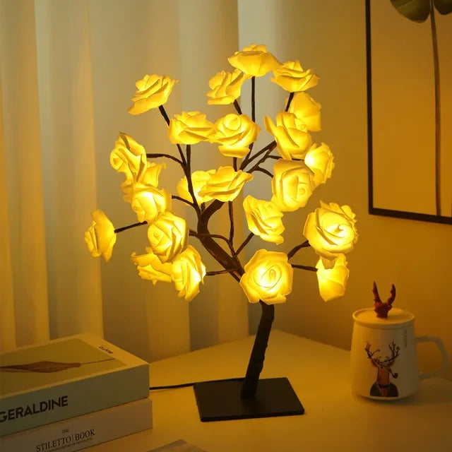 LumiTree - LED Lampa Stołowa w Kształcie Drzewa – Nastrojowe Oświetlenie Dekoracyjne do Salonu i Sypialni