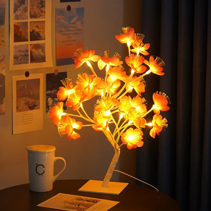 LumiTree - LED Lampa Stołowa w Kształcie Drzewa – Nastrojowe Oświetlenie Dekoracyjne do Salonu i Sypialni