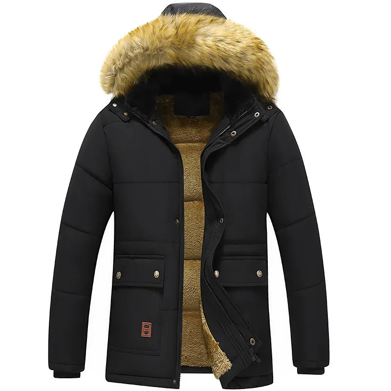 Parka Męska | Ciepła Zimowa Kurtka z Kapturem | Wiatroszczelny i Stylowy Design