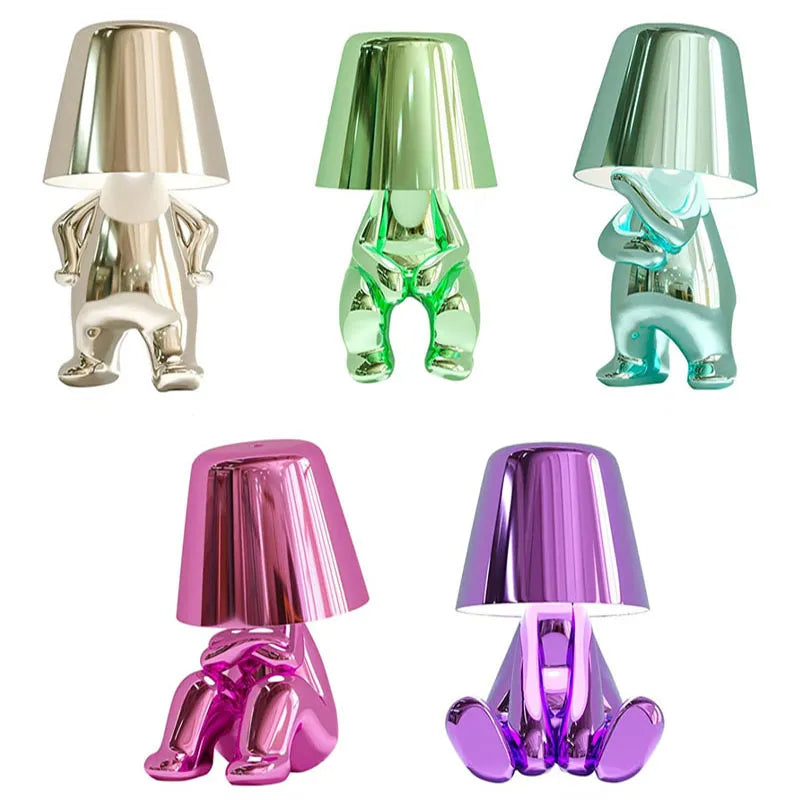 ThinkLuxe - Nowoczesna Lampa Stołowa LED z Podstawą z Sztucznej Żywicy