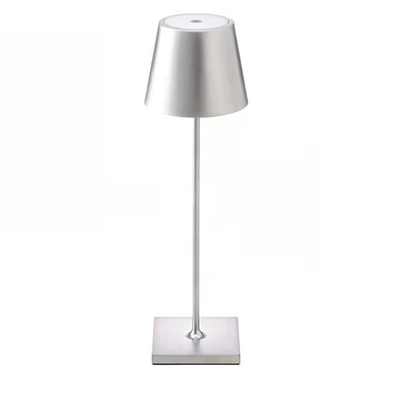 LumiGlow - Bezprzewodowa Ładowalna Lampa Stołowa w Skandynawskim Stylu