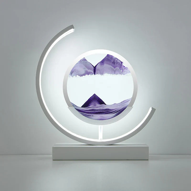 Lampa Stołowa Z Klepsydrą z Oświetleniem LED