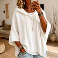 Janice – Vit Poncho Tröja