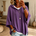 Elodie – Lila Poncho Tröja