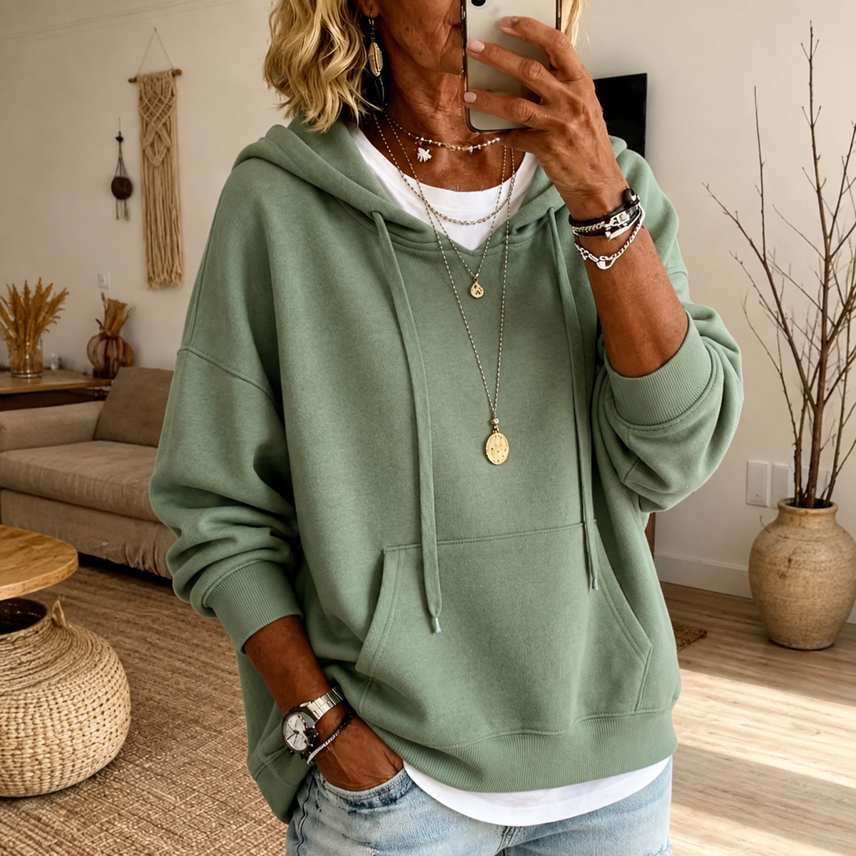 Amandine – Sagegrön Tröja