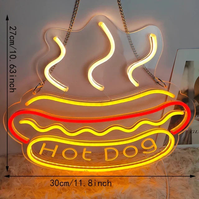 NeonTaco – LED Neonowy Plakat z Tacos Design | Nastrojowe Oświetlenie