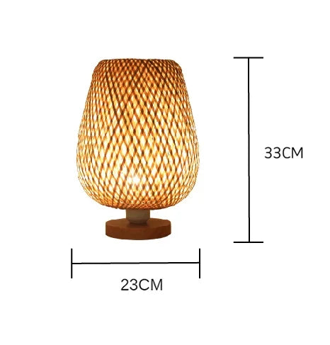 BambooElegance - Lampy z Włókna Bambusowego w Stylu Vintage