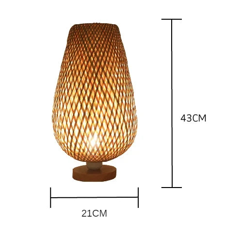 BambooElegance - Lampy z Włókna Bambusowego w Stylu Vintage