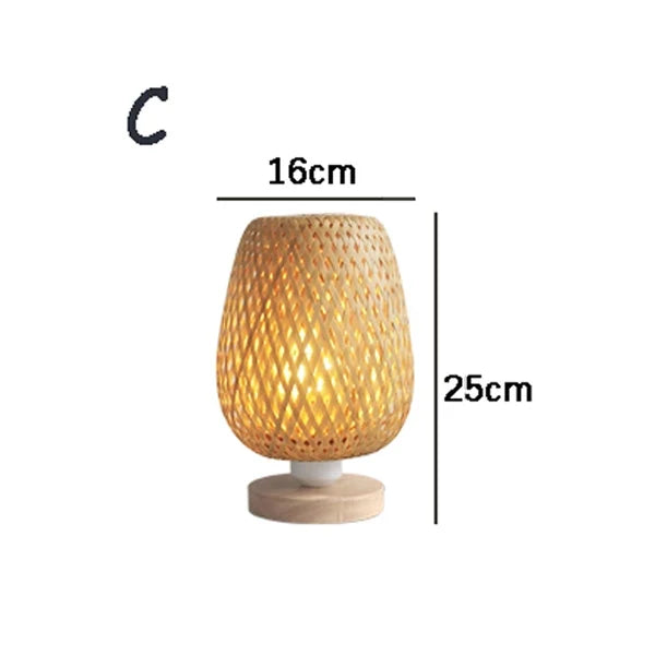 BambooElegance - Lampy z Włókna Bambusowego w Stylu Vintage
