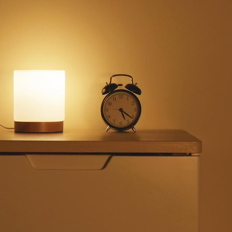 RadiantGlow - Mini Szklane Lampy Stołowe z Aktywacją Dotykową