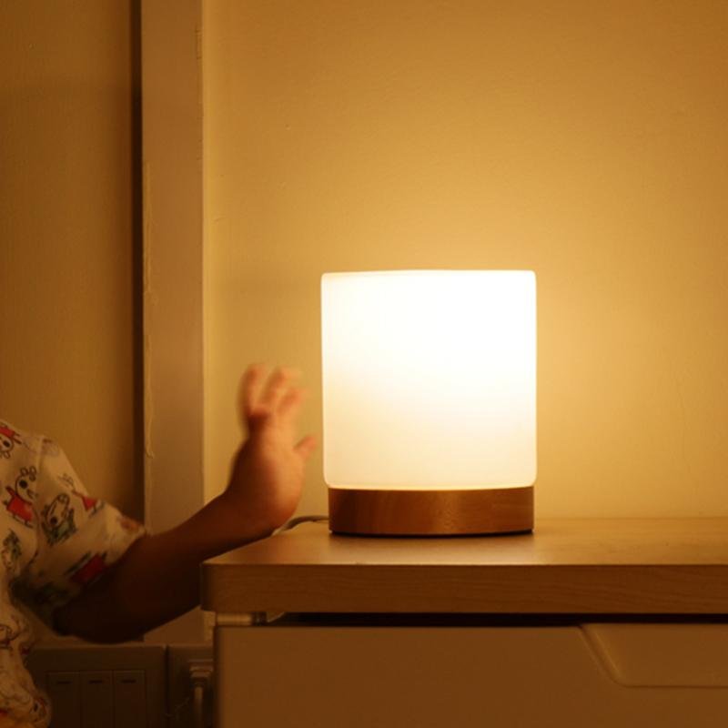 RadiantGlow - Mini Szklane Lampy Stołowe z Aktywacją Dotykową