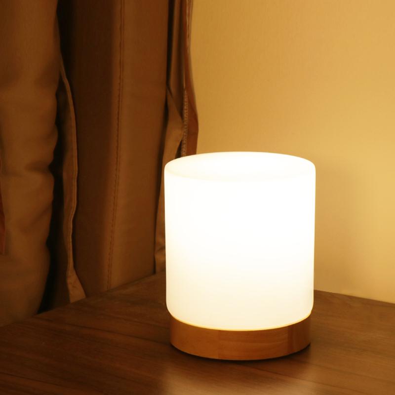 RadiantGlow - Mini Szklane Lampy Stołowe z Aktywacją Dotykową