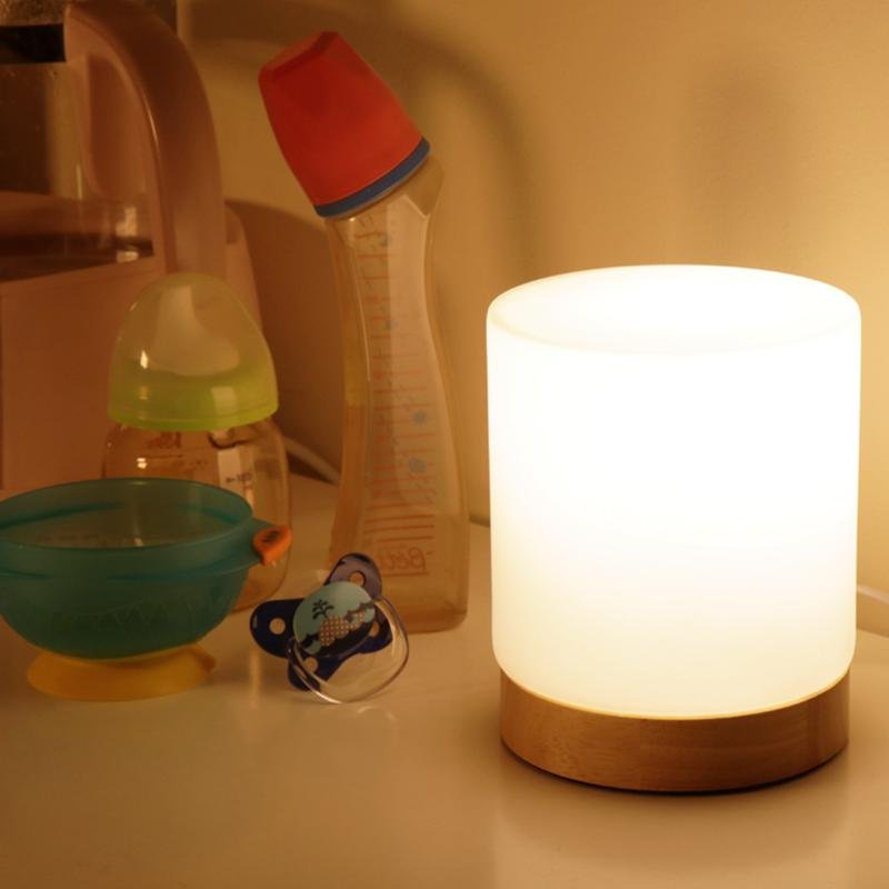 RadiantGlow - Mini Szklane Lampy Stołowe z Aktywacją Dotykową