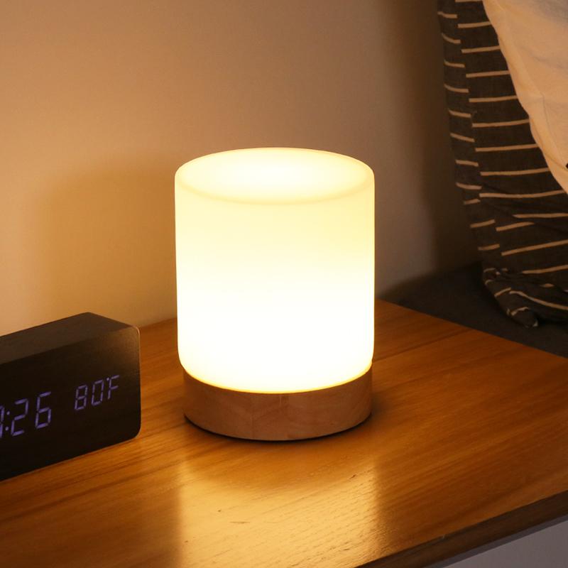 RadiantGlow - Mini Szklane Lampy Stołowe z Aktywacją Dotykową