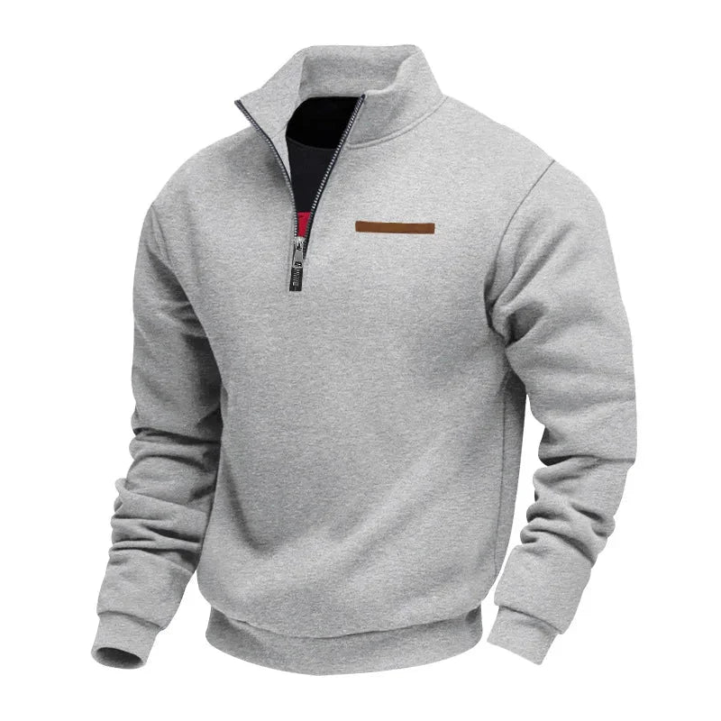 Sweter Męski Zip | Ciepły i Funkcjonalny Design