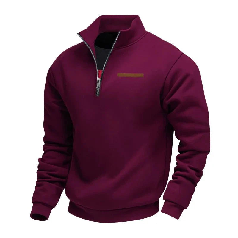 Sweter Męski Zip | Ciepły i Funkcjonalny Design