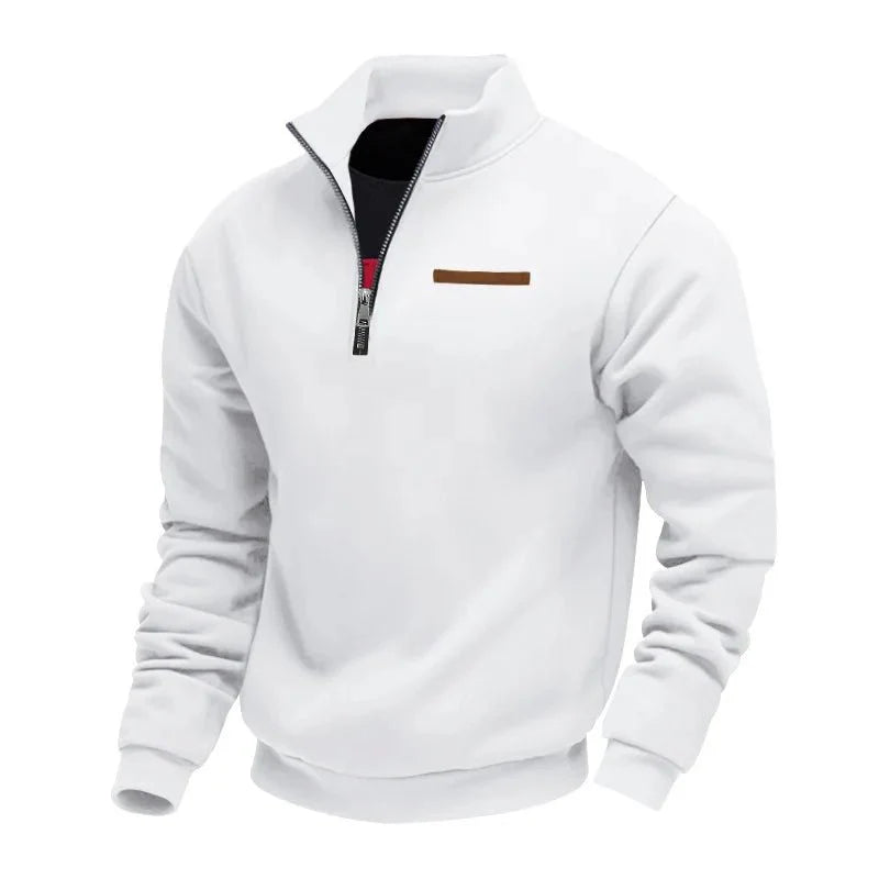 Sweter Męski Zip | Ciepły i Funkcjonalny Design