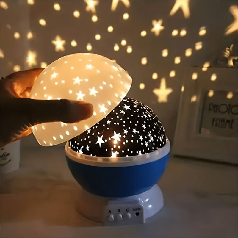 StarGlow - Projektor LED Ster z Nocną Lampką z Regulowanymi Kolorami i Zasilaniem USB