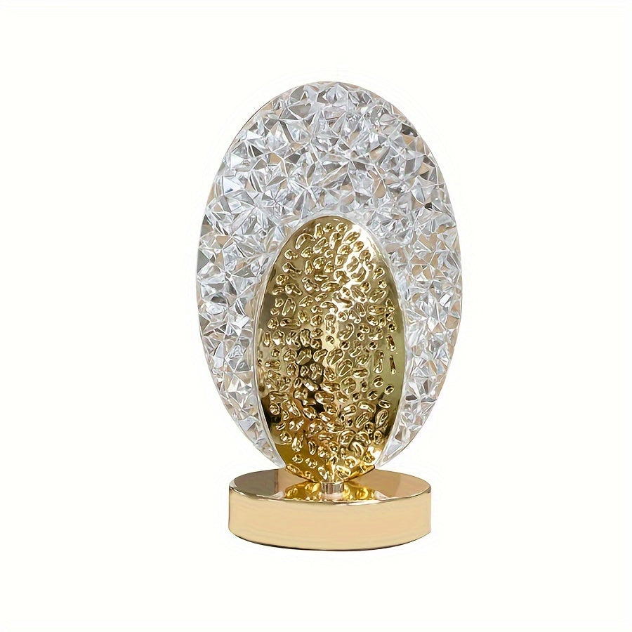 FeatherLamp - USB Dotykowa Lampa Stołowa z Designem Piór Pawia, Nieskończona Regulacja Jasności LED