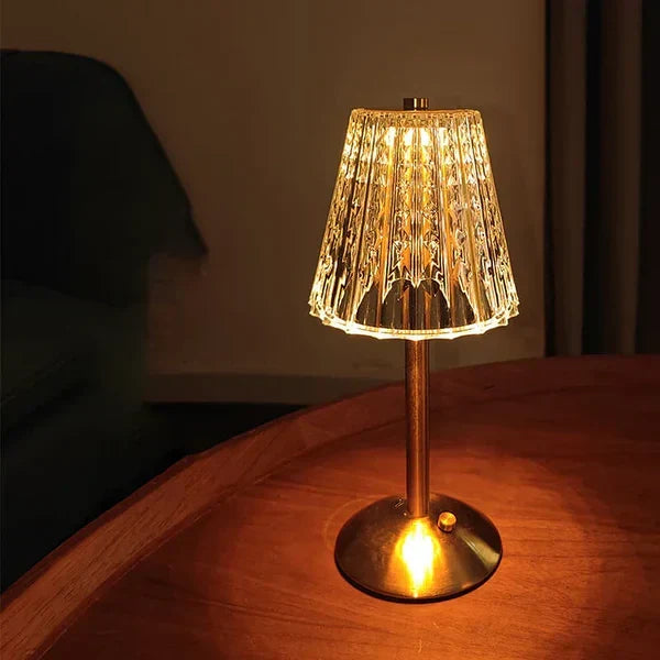 GlowFusion - Kryształowa Bezprzewodowa Lampa Stołowa