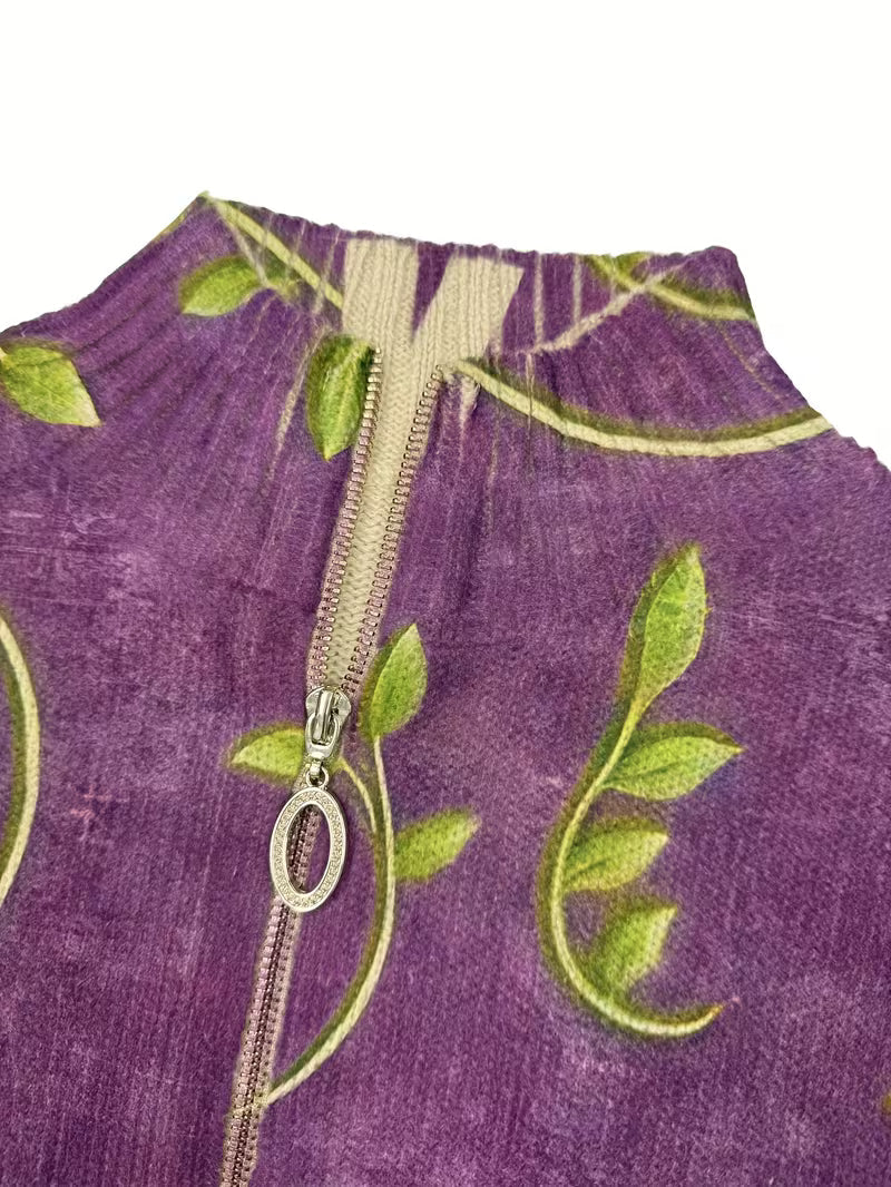Merrow | Dragonfly Vine Zip Cardigan