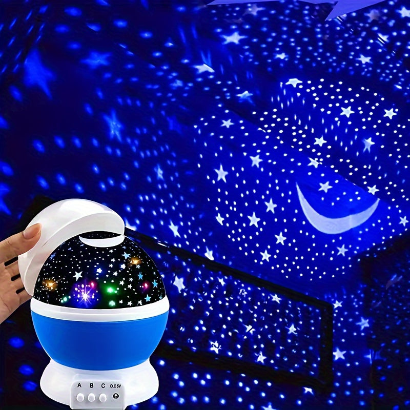 StarGlow - Projektor LED Ster z Nocną Lampką z Regulowanymi Kolorami i Zasilaniem USB