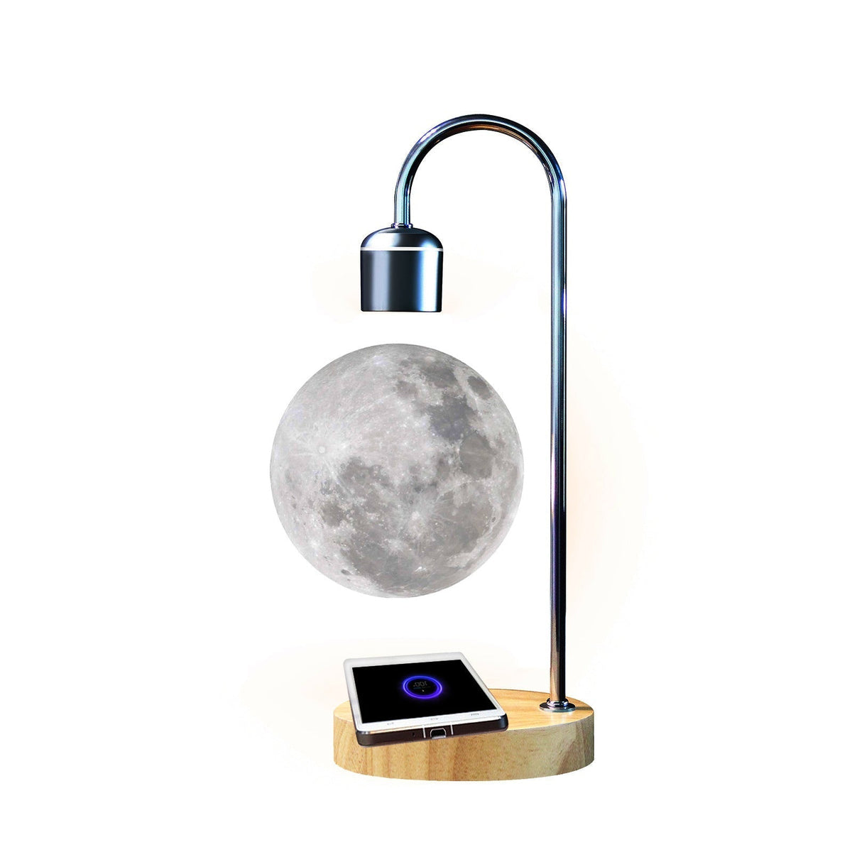 LumiMoon - Latająca 3D Lampa Księżycowa z Oświetleniem LED