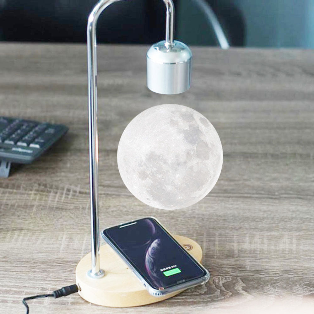 LumiMoon - Latająca 3D Lampa Księżycowa z Oświetleniem LED