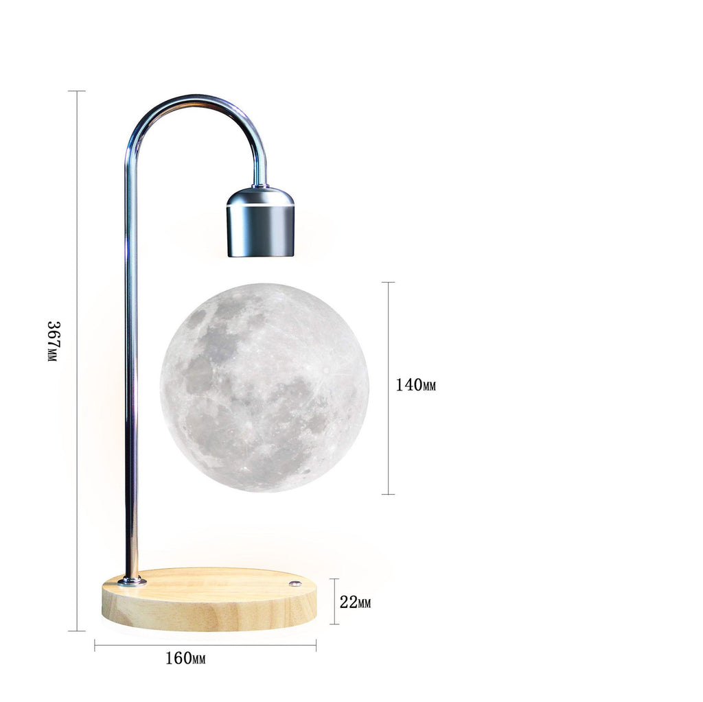 LumiMoon - Latająca 3D Lampa Księżycowa z Oświetleniem LED