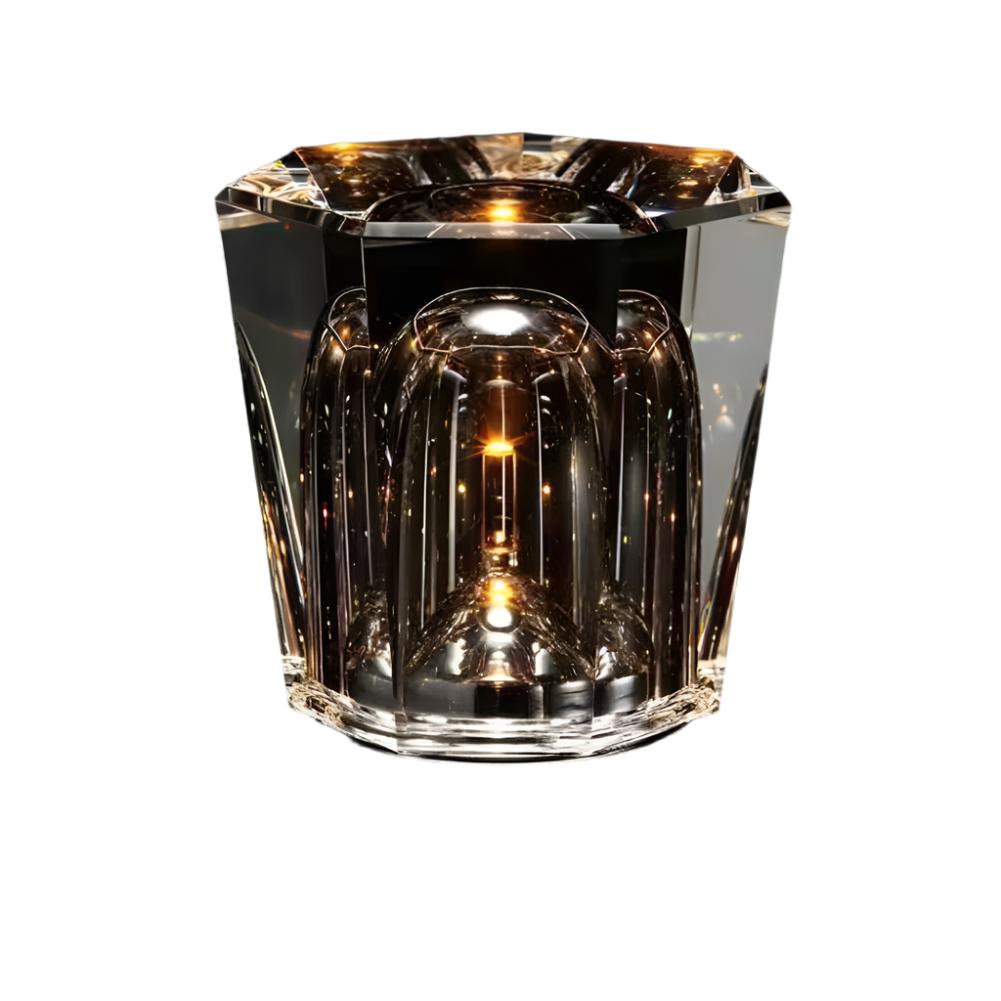 CrystalGlow - Bezprzewodowa Kryształowa Lampa Stołowa z Oświetleniem LED