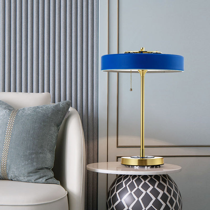 RetroGlow - Lampa Biurkowa w Stylu Vintage, Mosiężna Lampa Stołowa