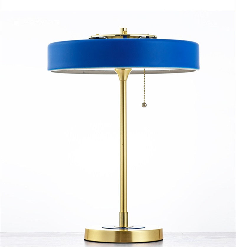 RetroGlow - Lampa Biurkowa w Stylu Vintage, Mosiężna Lampa Stołowa