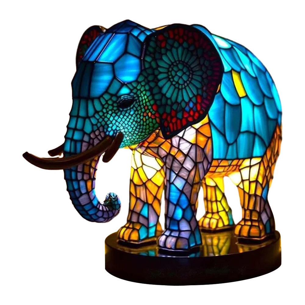 LumeWolf - Lampa Stołowa LED z Wzorem Wilka – Ręcznie Wykonana Dekoracyjna Oświetlenie