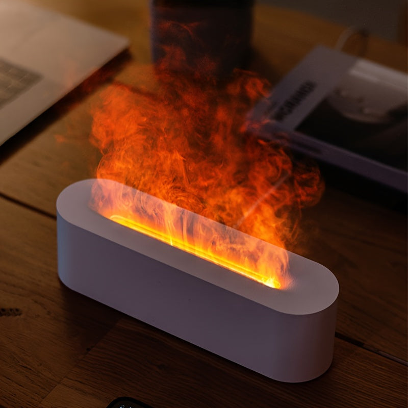 FlameGlow - USB Aromalampa z Efektem Płomienia i Oświetleniem RGB