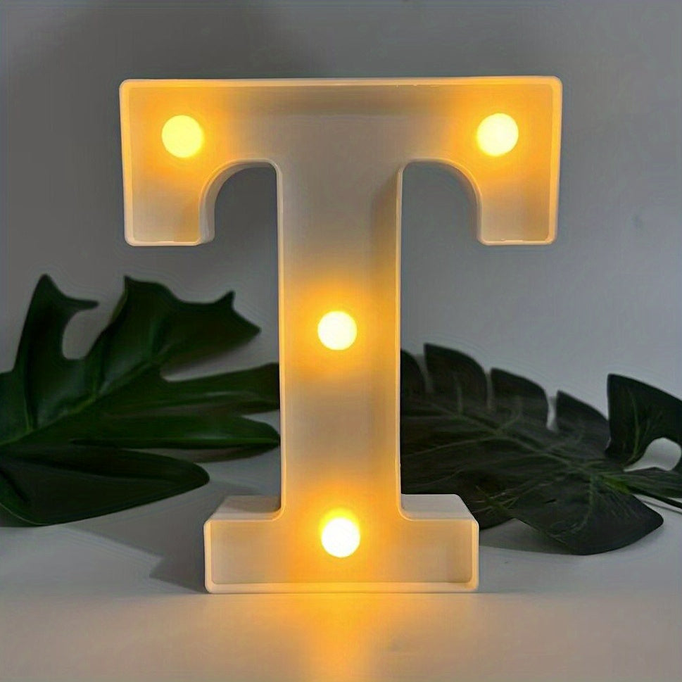 AlphaGlow - LED Dekoracyjna Lampa Literowa z Zasilaniem Bateryjnym