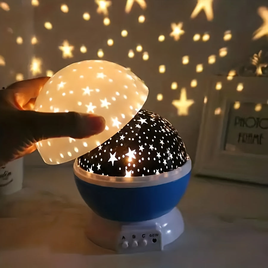 StarryDream - Lampa nocna z gwiazdami z 12 kolorami i rotacją 360°