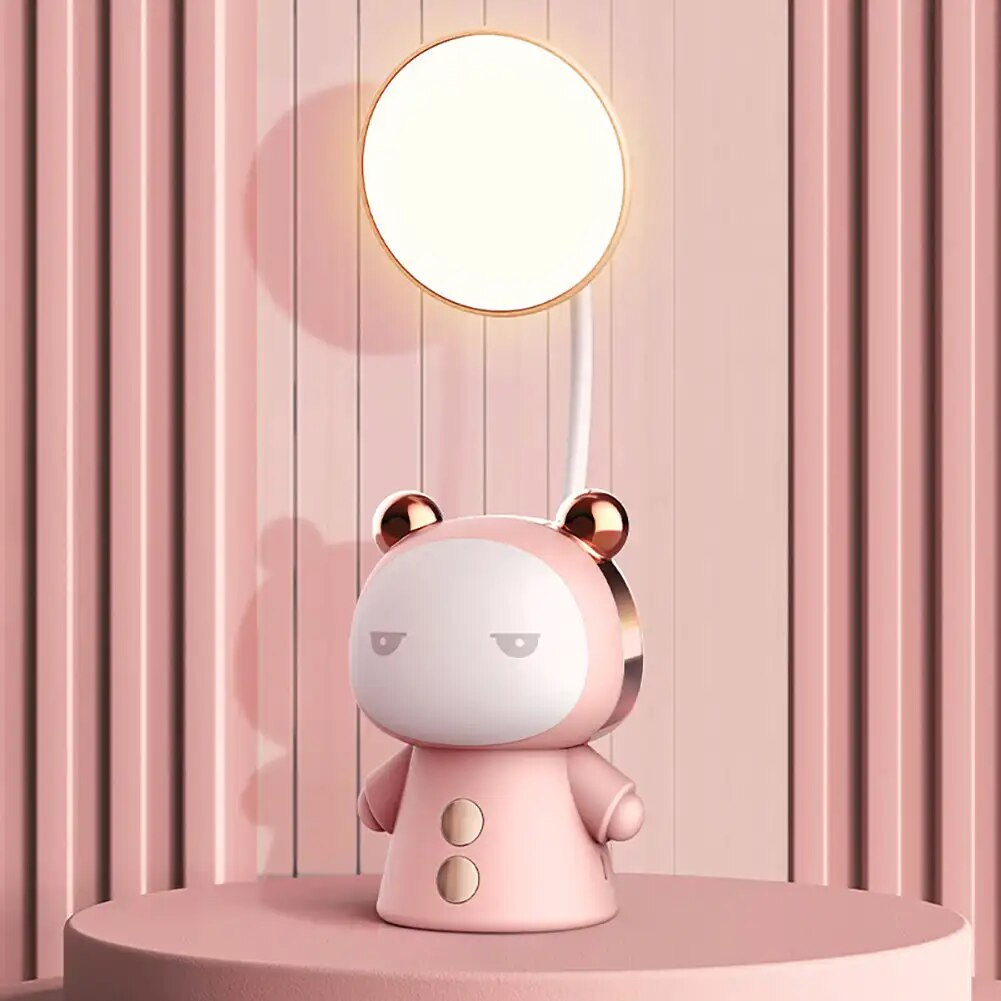 GlowKids - Lampa Stołowa LED z Postaciami z Bajek dla Dzieci – Świecąca Lampka Nocna z Ładowaniem USB, Kreatywny Design