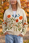 Wrenna | Vildblomsäng Zip Cardigan
