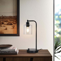 Industrialna Lampa Nocna - 3-stopniowa Lampa z USB i Szklanym Kloszem