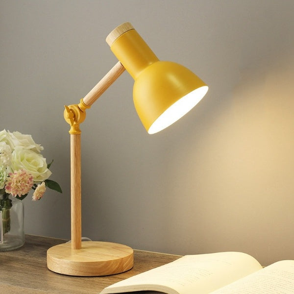 Drewniana Lampa LED do Pracy