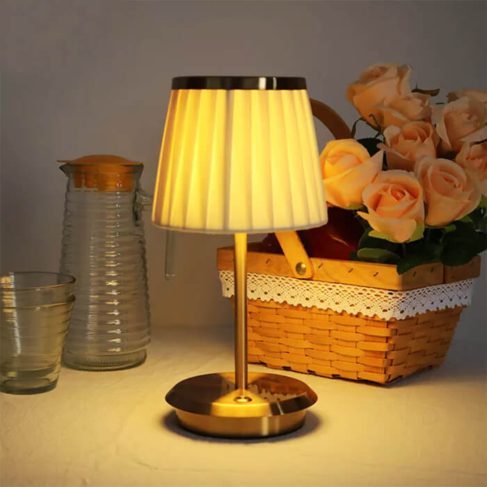 DreamDrape - Lampa stołowa z tkaniny z funkcją ściemniania