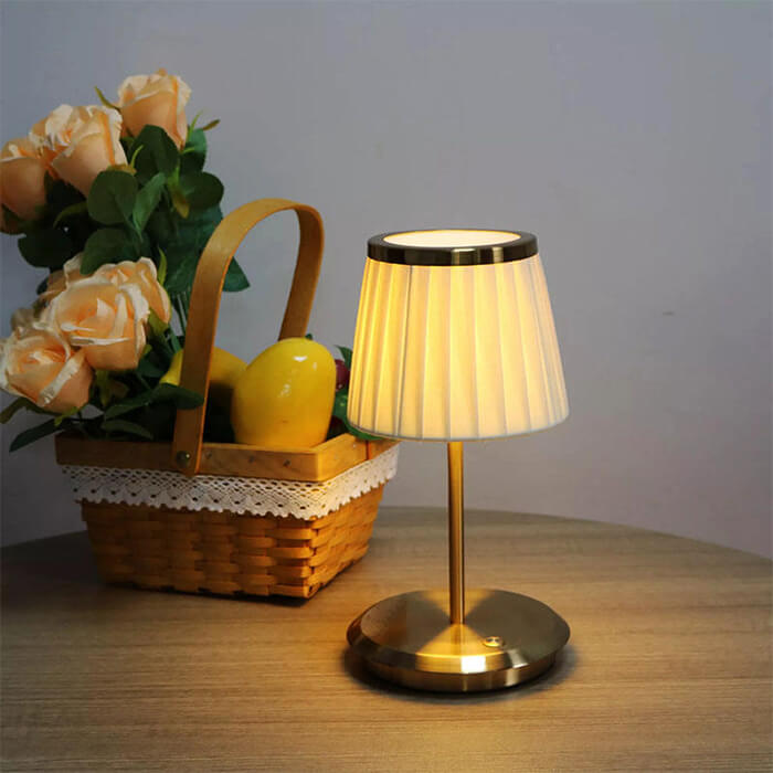 DreamDrape - Lampa stołowa z tkaniny z funkcją ściemniania
