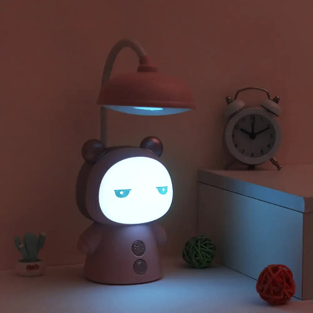GlowKids - Lampa Stołowa LED z Postaciami z Bajek dla Dzieci – Świecąca Lampka Nocna z Ładowaniem USB, Kreatywny Design