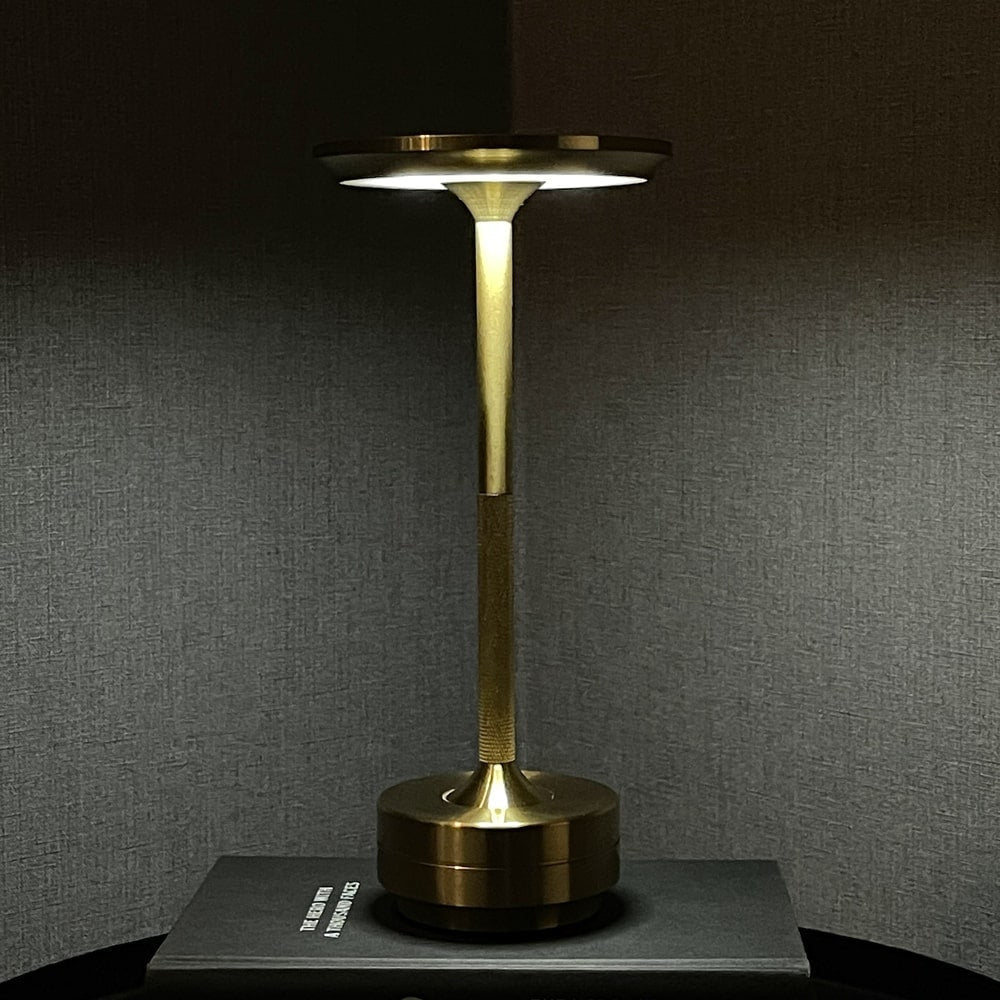 Ambientowa Metaliczna Lampa Stołowa Bezprzewodowa