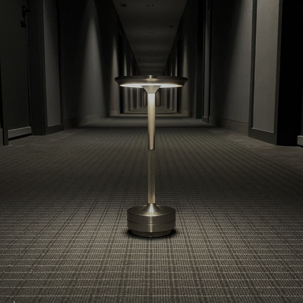 Ambientowa Metaliczna Lampa Stołowa Bezprzewodowa
